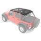 Preview: Jeep Wrangler JK 4-door Safari Bikini Top Cable-Style Mesh Bestop 10-18