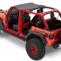 Preview: Jeep Wrangler JL Header Bikini Top Targa Style Black Diamond Bestop 18-