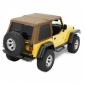 Preview: Jeep Wrangler TJ replacement top Trektop NX top tinted windows brown denim 96-06
