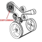 Preview: Jeep Wrangler TJ 2,4 ltr. Accessory Drive Belt Idler Pulley 03-06