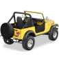 Preview: Jeep CJ CJ7 Set Half Doors Black Crush Bestop 76-80