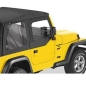 Preview: Jeep Wrangler TJ Set Aufsteckfenster klar für Original Halbtüren und Verdeck Schwarz Denim Bestop 97-06
