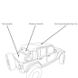 Preview: Jeep Wrangler JL 4-door Halftop Canopy Black Twill Bestop 18-