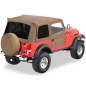 Preview: Jeep Wrangler YJ Supertop Softtop Verdeck getönte Scheiben inkl. teilbare Türen Spice Denim 87-95