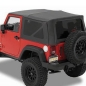 Preview: Jeep Wrangler JK 2türer Supertop NX Klappverdeck getönte Scheiben Bestop Black Diamond 07-18