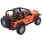 Preview: Jeep Wrangler JK 2-door Trektop NX Glide soft top black twill textile 3-layer Bestop 07-18