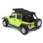 Preview: Jeep Wrangler JK 4-door Trektop NX Glide soft top Black Diamond Bestop 07-18