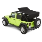 Preview: Jeep Wrangler JK 4-door Trektop NX Glide soft top Black Diamond Bestop 07-18
