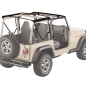 Preview: Jeep Wrangler TJ rod set for original Bestop top 96-06