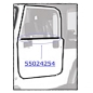 Preview: Jeep Wrangler YJ wiper shaft seal passenger door right outside 87-95