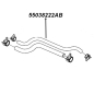 Preview: Jeep Wrangler TJ 2,5 ltr. HVAC Heater Molded Hose Outlet Gates year 2002