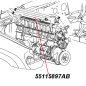 Preview: Jeep Grand Cherokee WJ WG 3,1 ltr. Diesel Heizungsschlauch HVAC Schlauch Heizungskühler Ausgang Rücklauf Gates 99-01