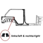 Preview: Jeep Wrangler JK 4türer 2er Set Dichtung C-Säule Hardtop Seitenteil links & rechts 07-18