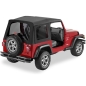 Preview: Jeep Wrangler TJ replacement cover for Supertop Black Denim tinted windows Bestop 96-06