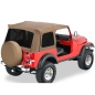 Preview: Jeep Wrangler YJ top replacement cover without rods Spice Denim tinted windows Bestop 87-95