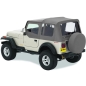 Preview: Jeep Wrangler YJ Convertible Top Replacement Cover without Rods Charcoal Denim 87-95