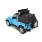 Preview: Jeep Wrangler JK 2-türer Trektop NX Plus Softtop Verdeck schwarz Diamond Bestop 07-18