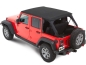 Preview: Jeep Wrangler JK 4-door Trektop NX Plus soft top black twill textile 3-layer Bestop 07-18
