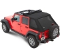 Preview: Jeep Wrangler JK 4-türer Trektop NX Plus Softtop Verdeck schwarz Diamond Bestop 07-18