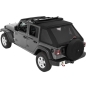 Preview: Jeep Wrangler JL 4türer Trektop NX Verdeck Softtop Bestop Black Twill Bestop 18-