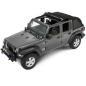 Preview: Jeep Wrangler JL 4türer Trektop NX Verdeck Softtop Bestop Black Twill Bestop 18-
