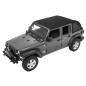 Preview: Jeep Wrangler JL 4türer Trektop NX Verdeck Softtop Bestop Black Twill Bestop 18-