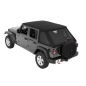 Preview: Jeep Wrangler JL 4türer Trektop NX Verdeck Softtop Bestop Black Diamond 18-