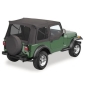 Preview: Jeep Wrangler YJ Satz getönte Scheiben für Supertop Verdeck Black Denim Bestop 87-95