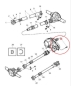 Preview: Jeep Cherokee XJ screw cardan shaft double universal joint cardan flange front Mopar 91-01