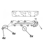 Preview: Jeep Grand Cherokee WH WK 5,7 ltr. Stainless Steel Exhaust Manifold Hardware Set for one Exhaust Manifold 09-10