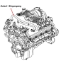 Preview: Jeep Grand Cherokee WH WK 5,7 & 6,1 ltr. SRT8 Heizungsschlauch HVAC Schlauch Heizungskühler Eingang Zulauf Gates 06-08