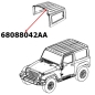 Preview: Jeep Wrangler JK 2-door seal hardtop to the front Targa roofs 07-18