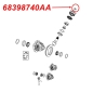 Preview: Jeep Wrangler JL Pinion Nut Dana 44 AdvanTEK rear axle Spicer 18-