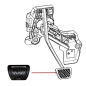 Preview: Jeep Gladiator JT brake pedal rubber pedal rubber automatic transmission 19-
