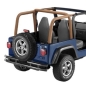 Preview: Jeep Wrangler TJ Überrollbügel Polster Bezug braun Spice Denim Bestop 96-02