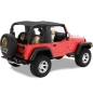 Preview: Jeep Wrangler TJ Windjammer Wind Deflector Wrap Around Style Black Diamond Bestop 03-06