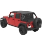 Preview: Jeep Wrangler JK 4-door Windjammer Wind Deflector Black Diamond Bestop 07-18