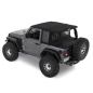 Preview: Jeep Wrangler JL 2türer Halftop Conversion Kit Verdeck Trektop Black Twill Bestop 18-