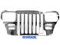 Preview: Jeep Wrangler YJ Kühlergrill Chrom mit Scheinwerferblenden original Mopar 87-95