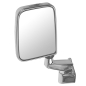 Preview: Jeep Wrangler TJ left Side View Door Hinge Mirror Chrome with Bracket 96-06