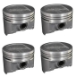 Preview: Jeep Wrangler YJ 2,5 ltr. 4pcs. Set Dish Top Engine Piston 0.060" Oversize Enginetech 87-95