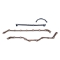 Preview: Jeep Wrangler YJ 2.5 ltr. Engine gasket kit lower oil pan gasket kit 87-91