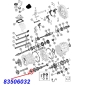 Preview: Jeep Wrangler YJ vorderes Lager der Vorgelegewelle AX4 AX5 Schaltgetriebe 87-95
