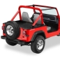 Preview: Jeep Wrangler YJ Duster Deck Cover Abdeckung Heckabdeckung Hardtop schwarz Crush Bestop 87-91