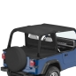 Preview: Jeep Wrangler YJ Duster Deck Cover Rear Cover Black Denim Bestop 92-95