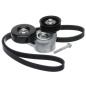 Preview: Jeep Cherokee Liberty KJ 3,7 ltr. Flachriemen Keilriemen Set mit Riemenspanner & Umlenkrolle Ø90mm 02-03