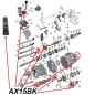 Preview: Jeep Cherokee XJ Simmerring & Lager Set mit Dichtmasse AX15 Schaltgetriebe 88-99