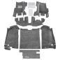 Preview: Jeep Wrangler TJ Gray Replacement Floor and Cargo Carpet Kit without Console BedRug 96-06