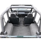 Preview: Jeep Wrangler YJ Gray Replacement Floor and Cargo Carpet Kit BedRug 87-95
