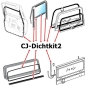 Preview: Jeep CJ CJ7 CJ8 15-piece Master Kit Body Seals Gasket Set 76-81